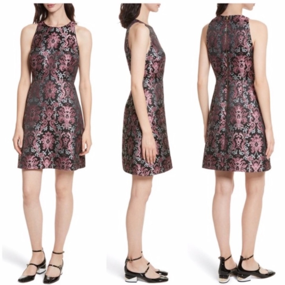 Kate Spade, size; 14, multi color, tapestry jacquard dress